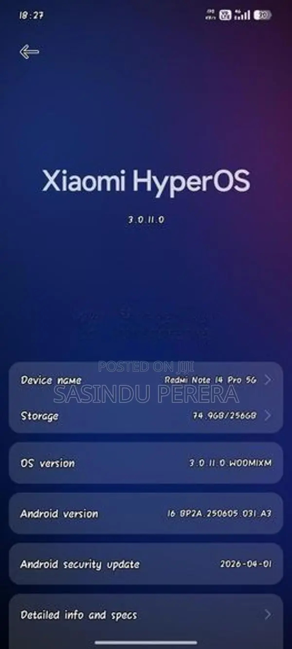 Xiaomi Redmi Note 14 Pro (Used)
