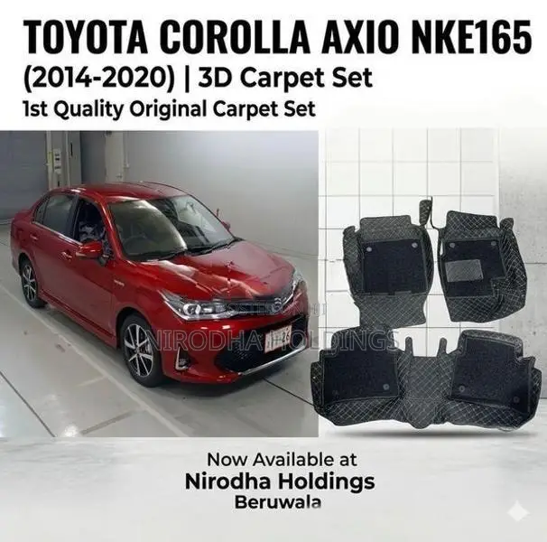 3D Carpet Set for Toyota Corolla Axio NKE165