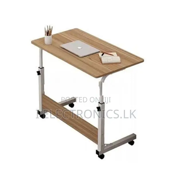 Adjustable Bedside Laptop Stand Table with Wheels