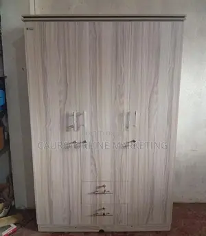 New Melamine 3 Door Ash Colour Cupboard Wardrobe