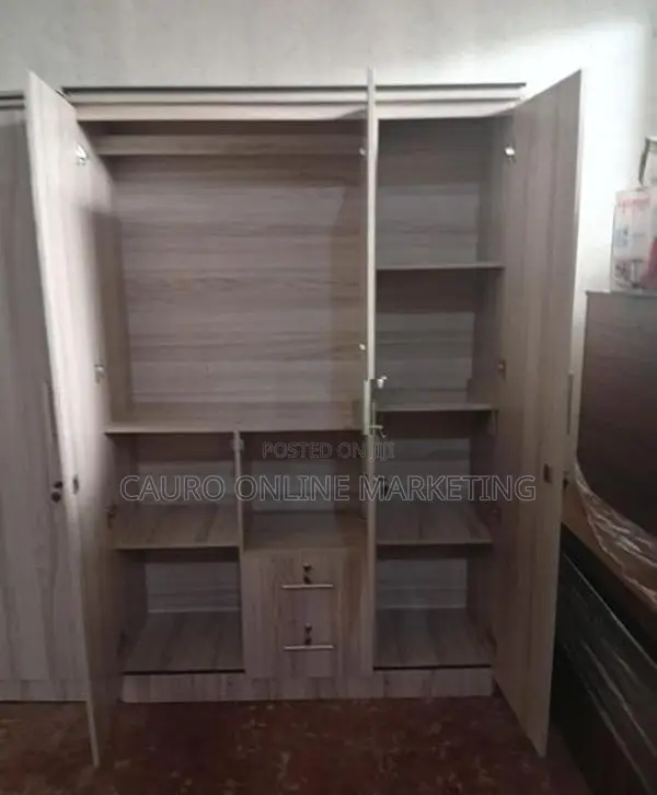 New Melamine 3 Door Ash Colour Cupboard Wardrobe