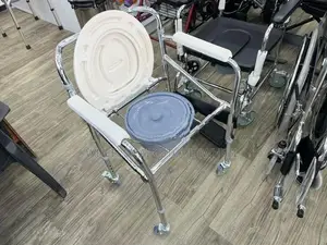 Commode Chair with Wheels