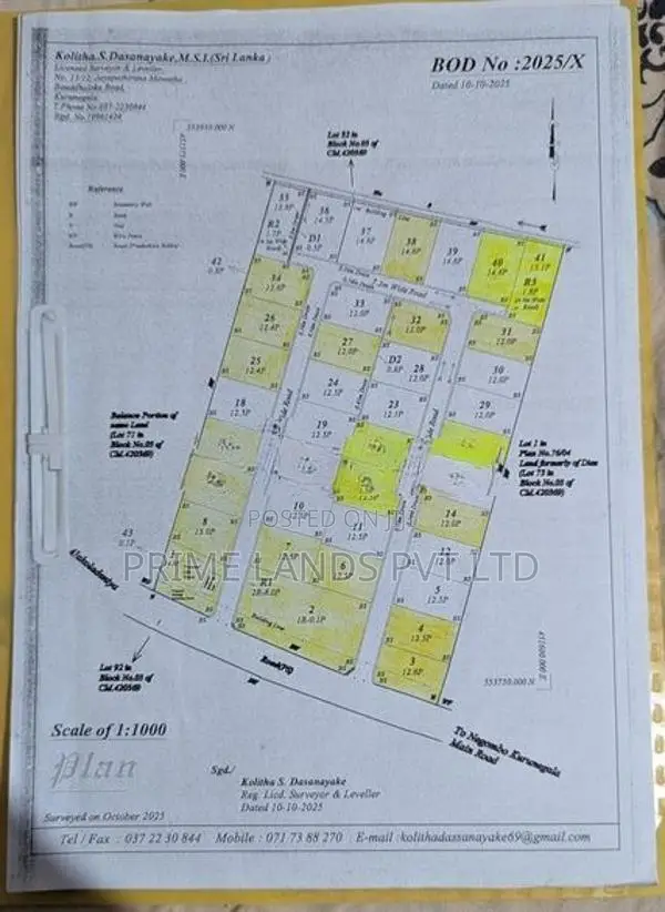 Kurunegala Malkaduwawa Land for Sale