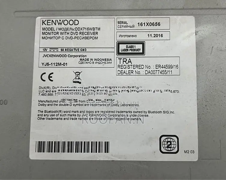Kenwood DDX716WBTM with SALA GPS MAP
