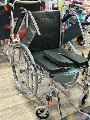 Commode Wheelchair Arm Decline Folding කොමඩ් රෝද පුටු