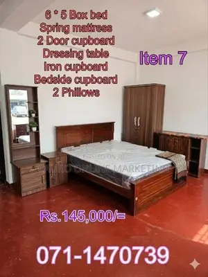 new 7 item bedroom furniture set spring mattress bed