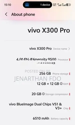 Vivo X 300 Pro (Used)