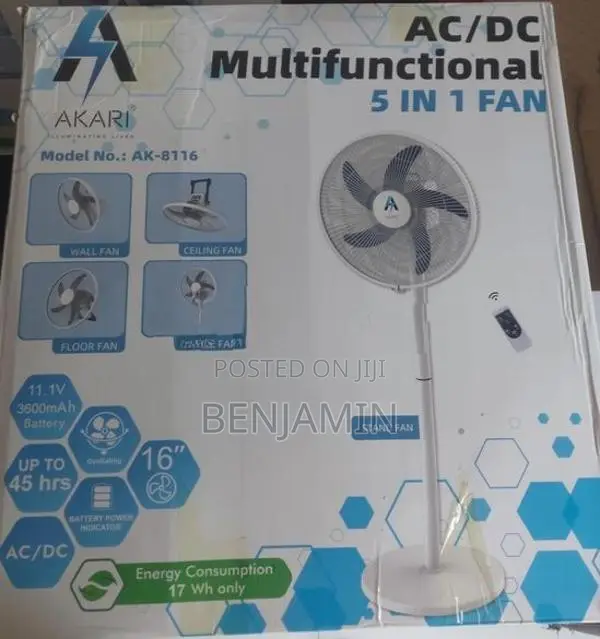 Akari Rechargble Stand Fan