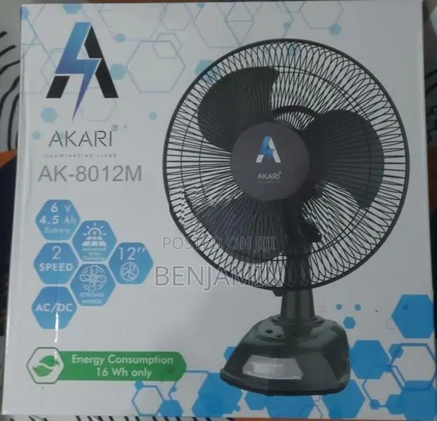 Akari Rechargble Fan 12''