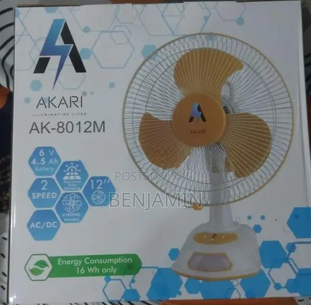 Akari Rechargble Fan 12''