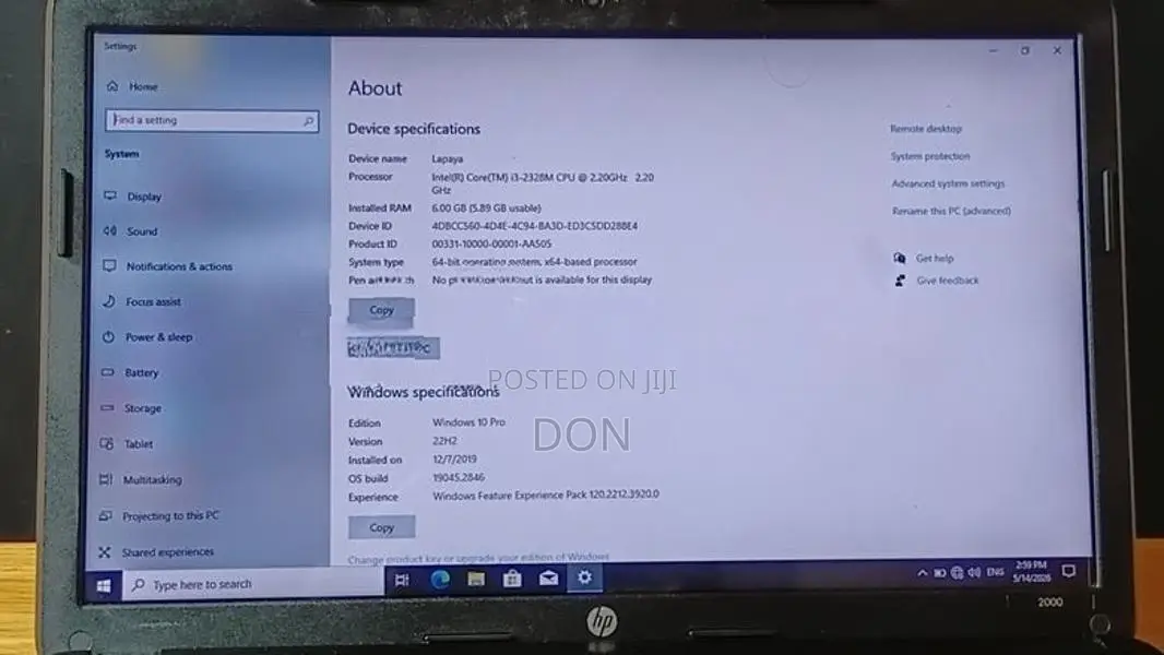 HP Pavilion 2000 Core i3-2th Gen Laptop