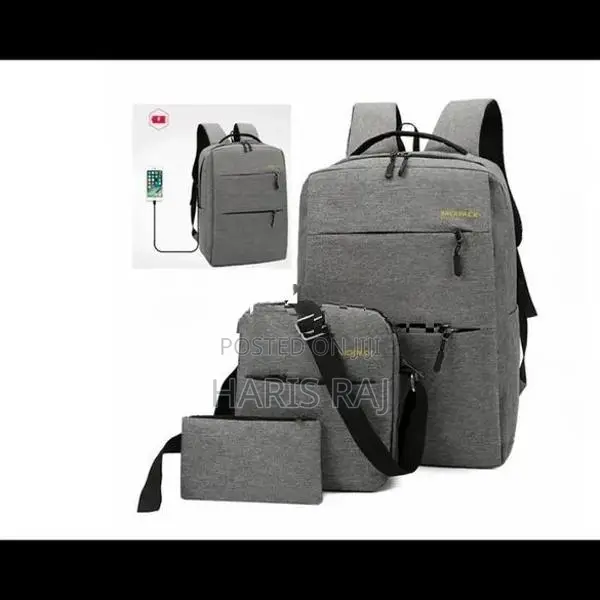 3 Pcs Travel Backpack - Unisex