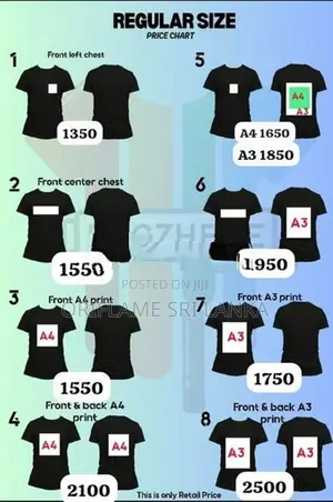 DTF T Shirt Printing
