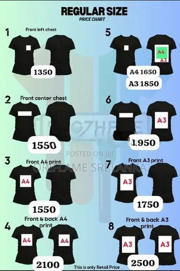 DTF T Shirt Printing