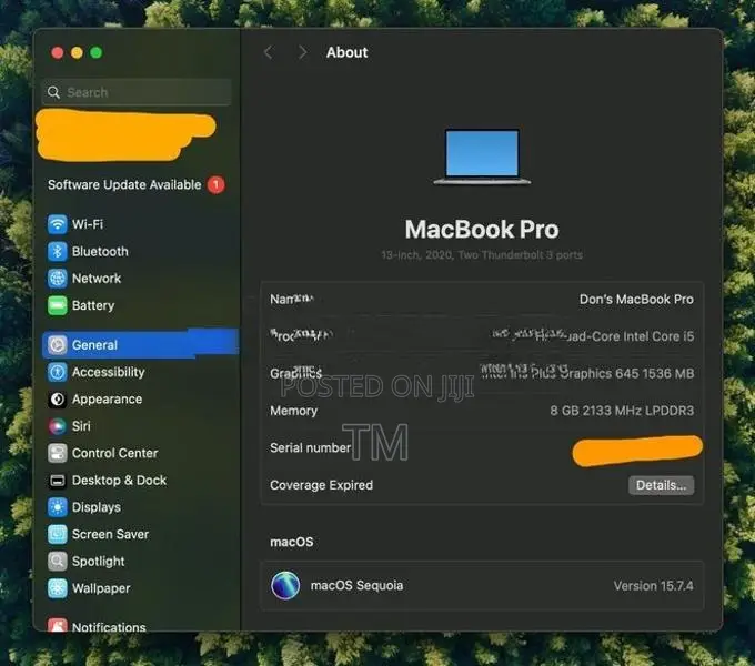 Apple MacBook Pro 2020 13" intel i5