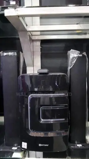 mitshu sub woofer with two speaker