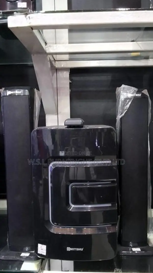 mitshu sub woofer with two speaker