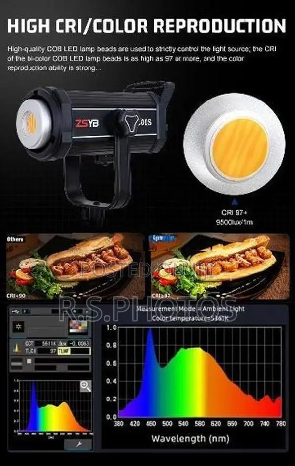 ZSYB 200S Bi Color LED Video Light