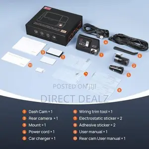 70mai Dash Cam 4K A800S with Rear Set