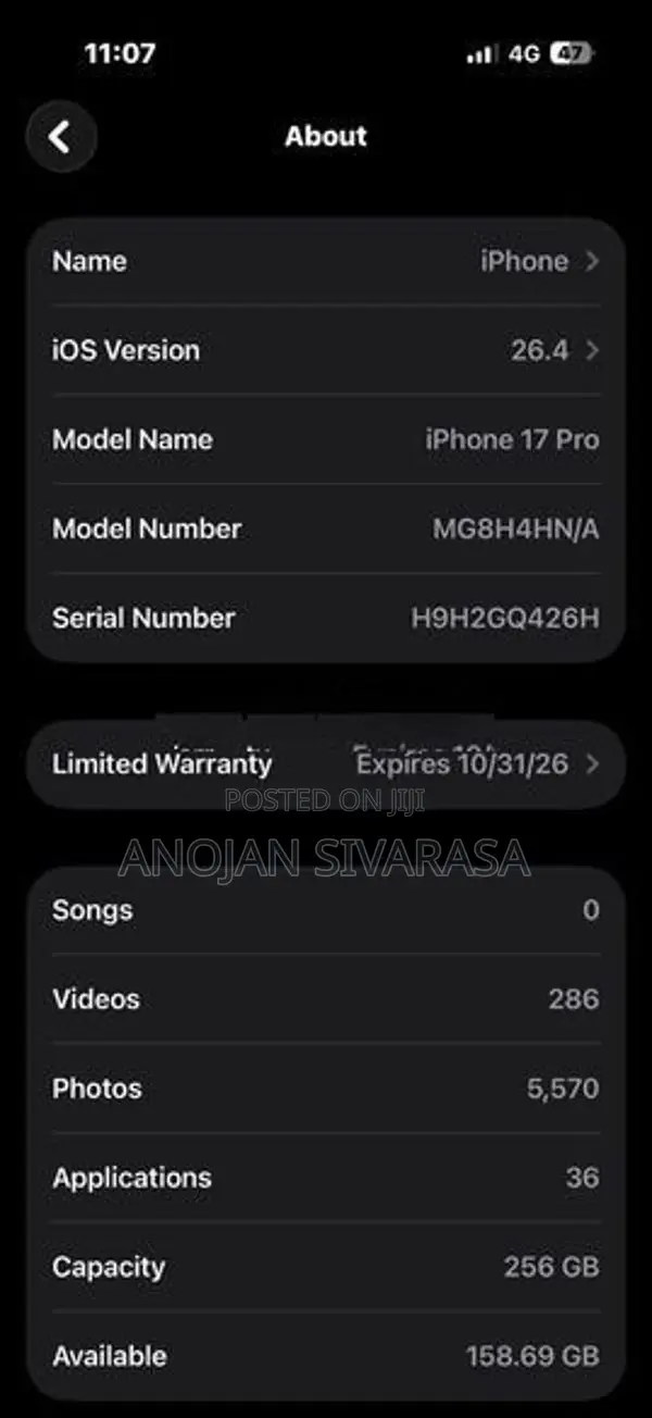 Apple iPhone 17 Pro (Used)