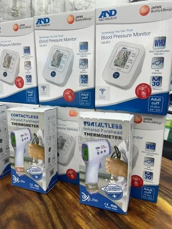 Blood Pressure Monitor with Forehead Thermometer