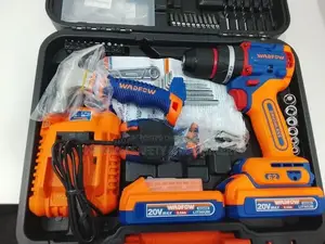 Wadfow 91-Piece Cordless Impact Drill and Hand Tool Set Herman Ht 0700