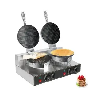 Industrial Electric Double Ice Cone Waffle Maker