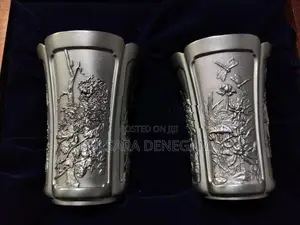 Royal Selangor Pewter Cup Set with Wooden Box