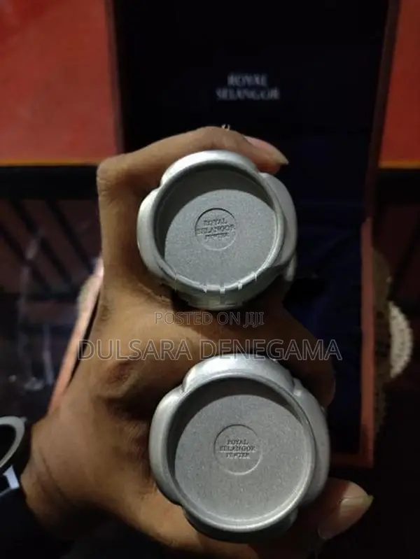 Royal Selangor Pewter Cup Set with Wooden Box