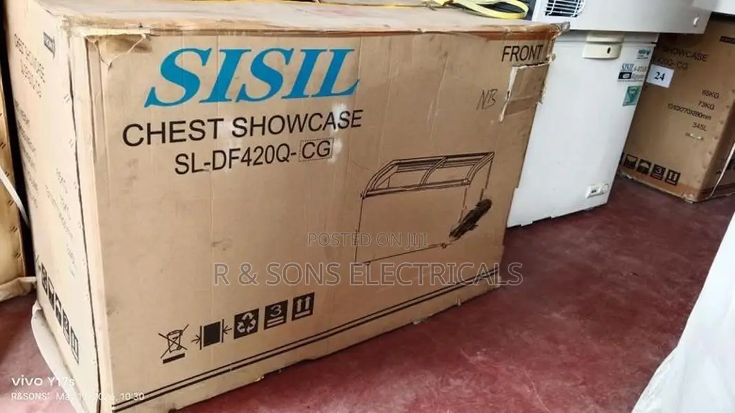 SISIL 345L GLASS TOP DISPLAY FEEZER