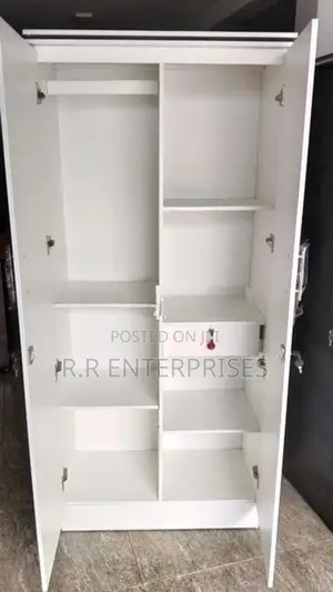 New 2 Door white Melamine Wardrobes
