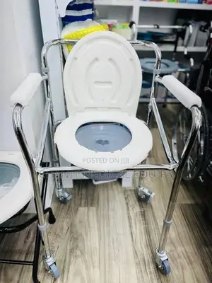 Commode Chair With Wheels Height Adjustable