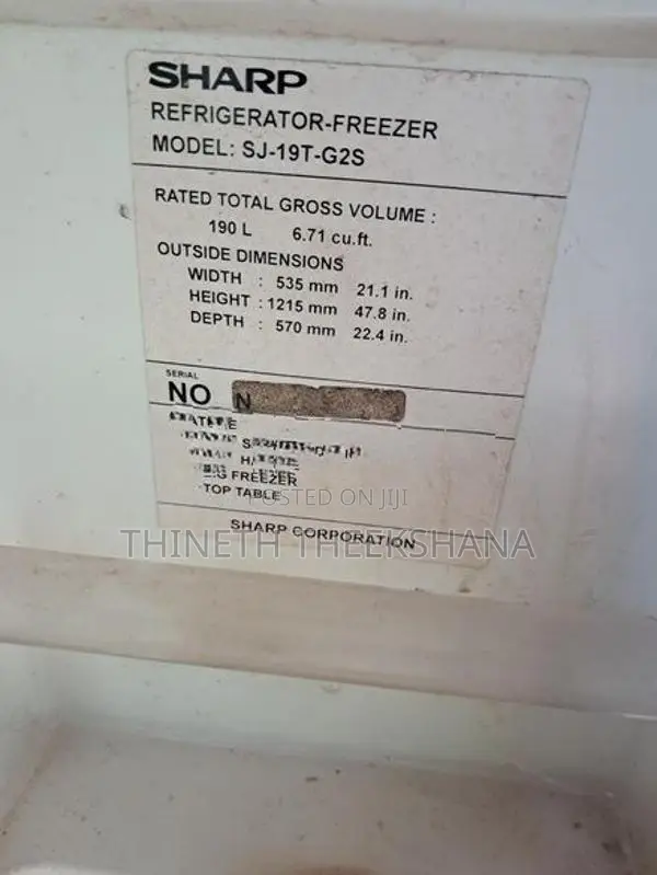 Sharp Fridge