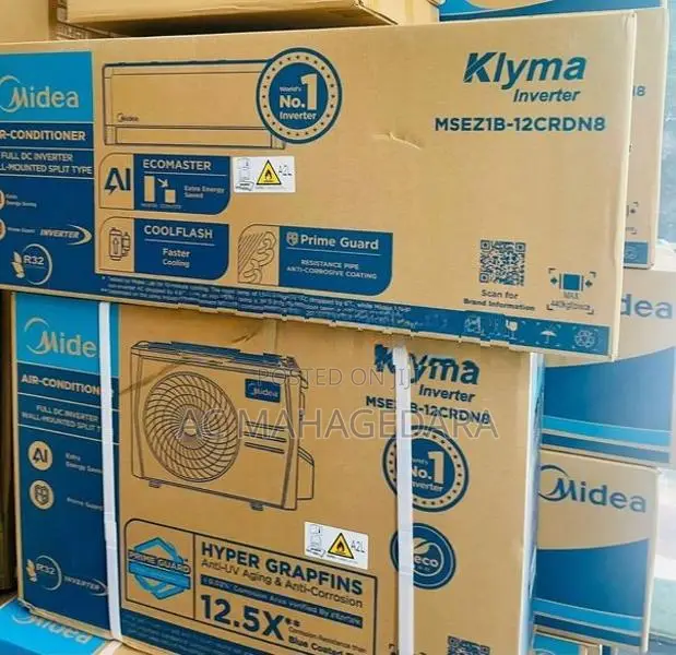 MIDEA NON INVERTER 12000BTU Brand New Air Conditioner R32 Gas