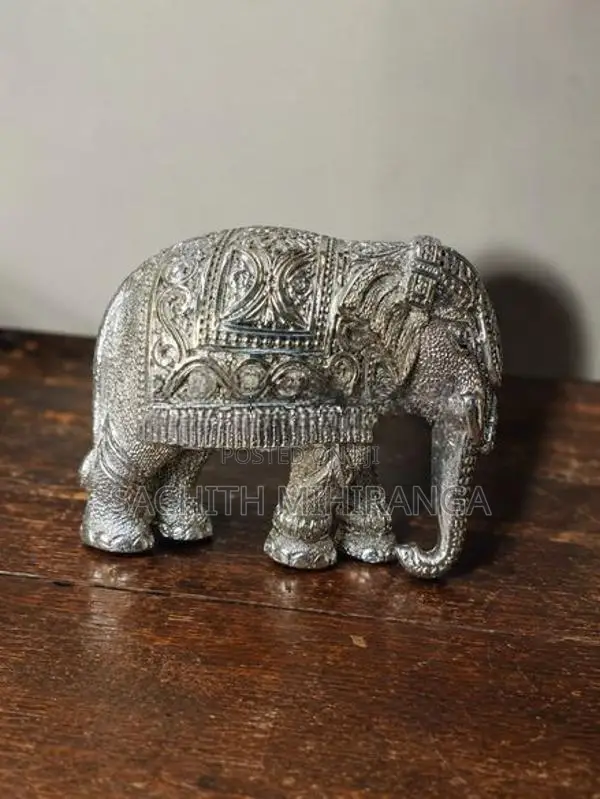 Handcrafted Solid Aluminium Elephant Statue