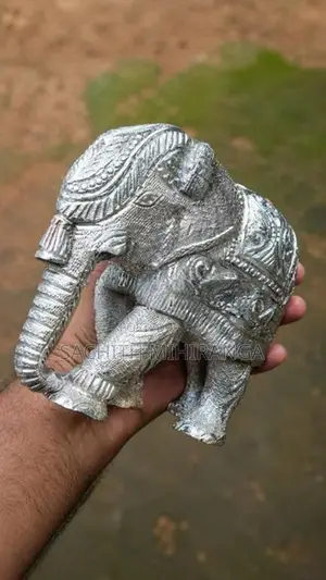Handcrafted Solid Aluminium Elephant Statue