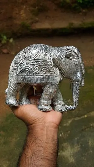 Handcrafted Solid Aluminium Elephant Statue
