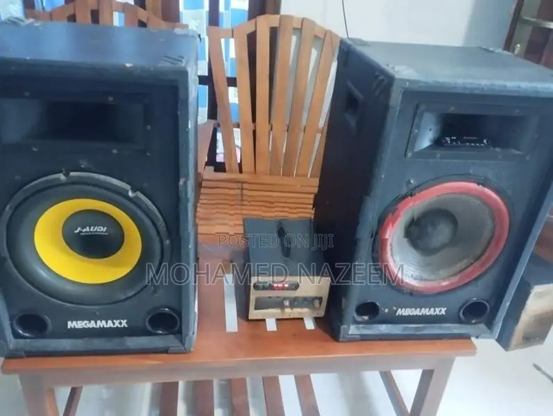 12-Inch MEGAMAXX Speaker Subwoofer Pair with Amplifier