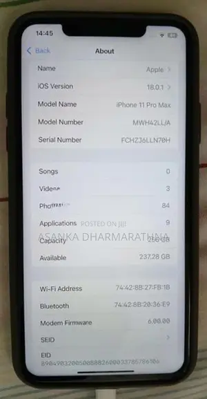 Apple iPhone 11 Pro Max 256GB (Used)