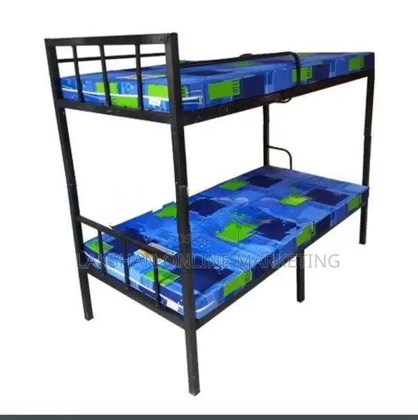 Steel Bunk Bed with Double Layer Mattress 6×3
