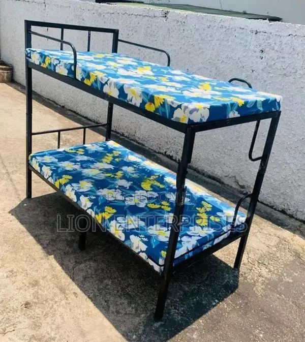 6×3 Steel Bunk Bed with 2 Mattresses