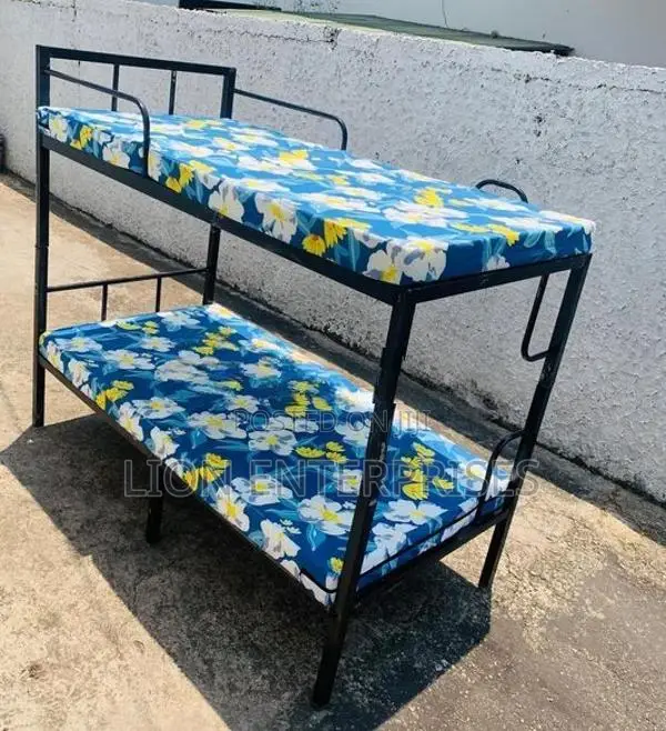 6×3 Steel Bunk Bed with 2 Mattresses