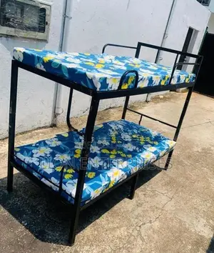 6×3 Steel Bunk Bed with 2 Mattresses