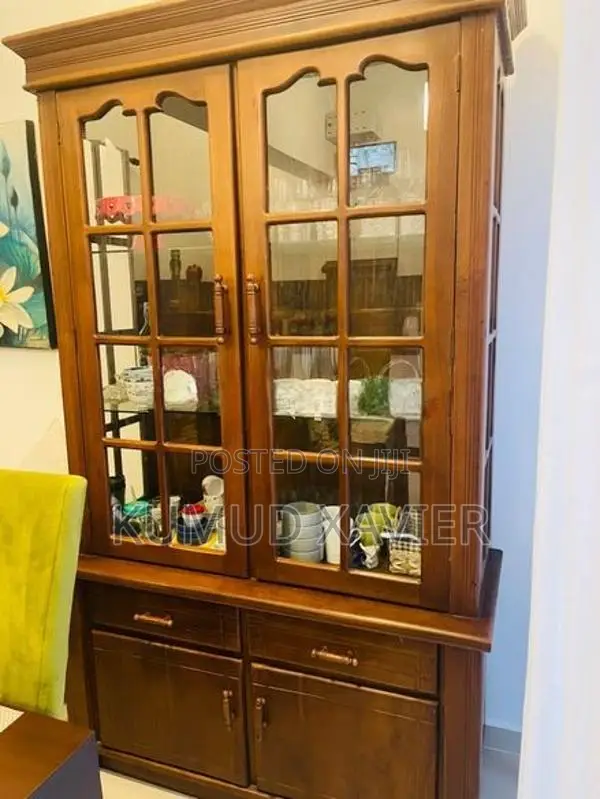 Teak Glass Cabinet