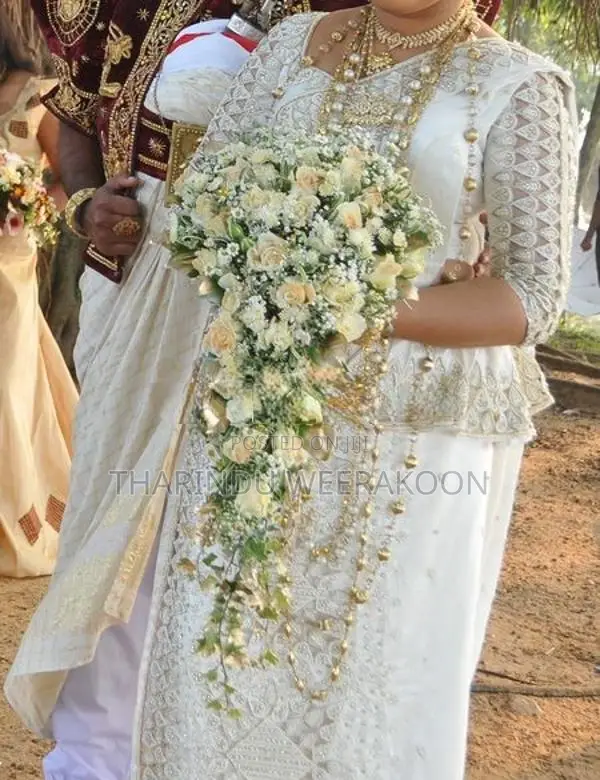 Off White Bridal Wedding Saree