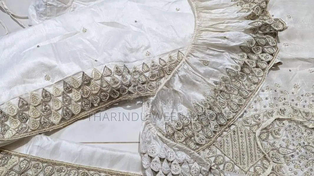 Off White Bridal Wedding Saree