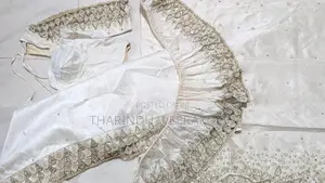 Off White Bridal Wedding Saree