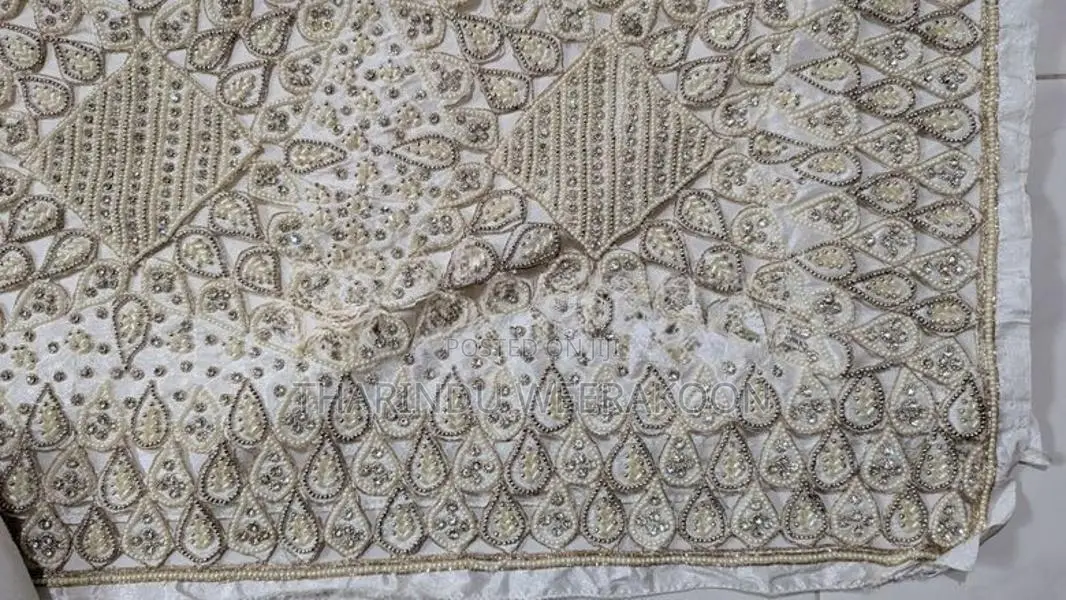 Off White Bridal Wedding Saree