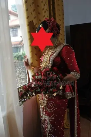 Dark Red Homecoming Saree