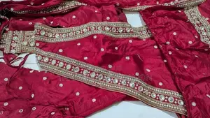 Dark Red Homecoming Saree